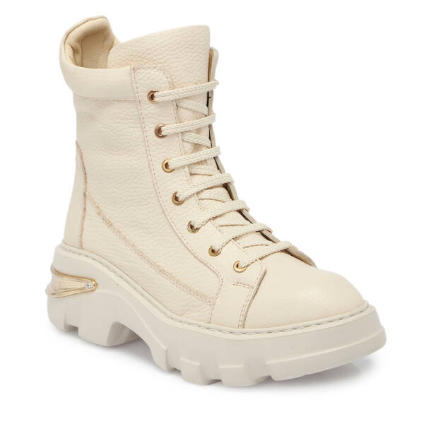 Bej Deri Kadın Bot - K25K1BT68317-A25 - 1