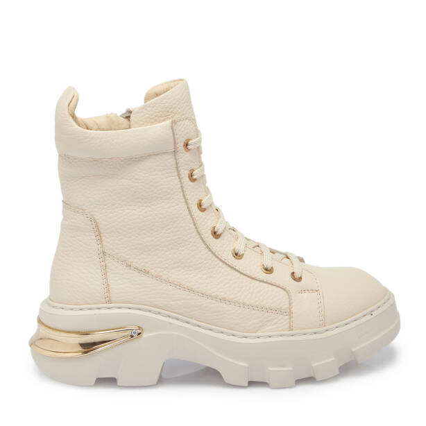 Bej Deri Kadın Bot - K25K1BT68317-A25 - 3