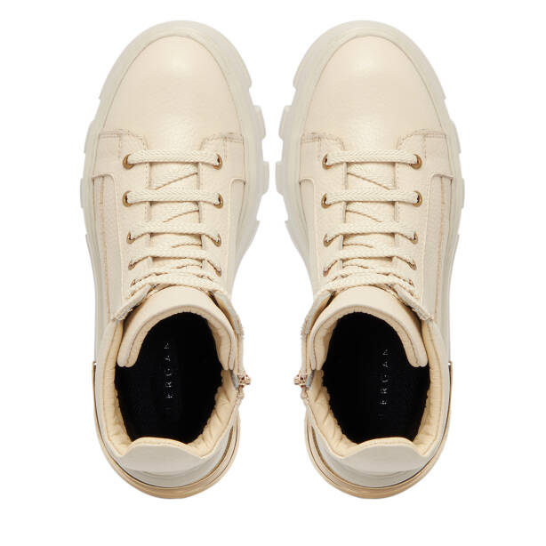 Bej Deri Kadın Bot - K25K1BT68317-A25 - 5