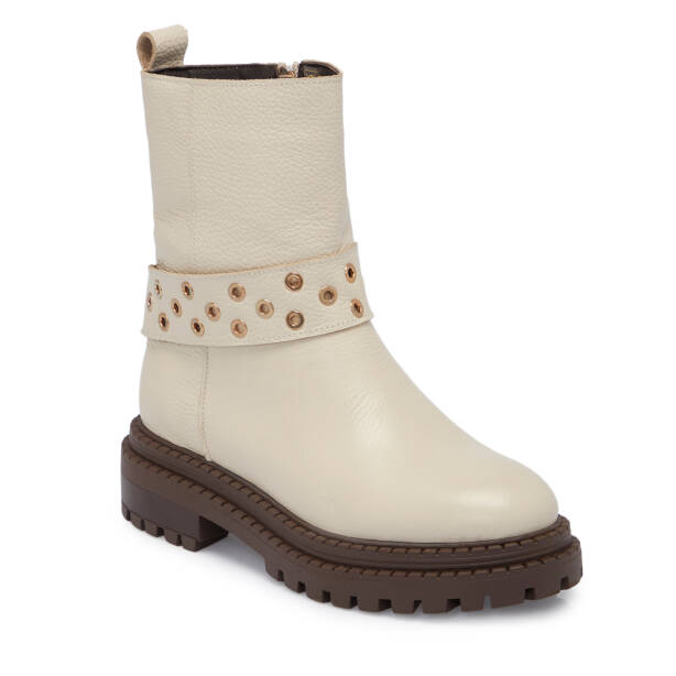 Bej Deri Kadın Bot - K25K1BT68325-B19 