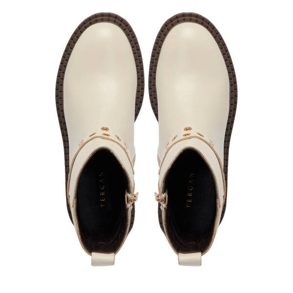 Bej Deri Kadın Bot - K25K1BT68325-B19 - 5