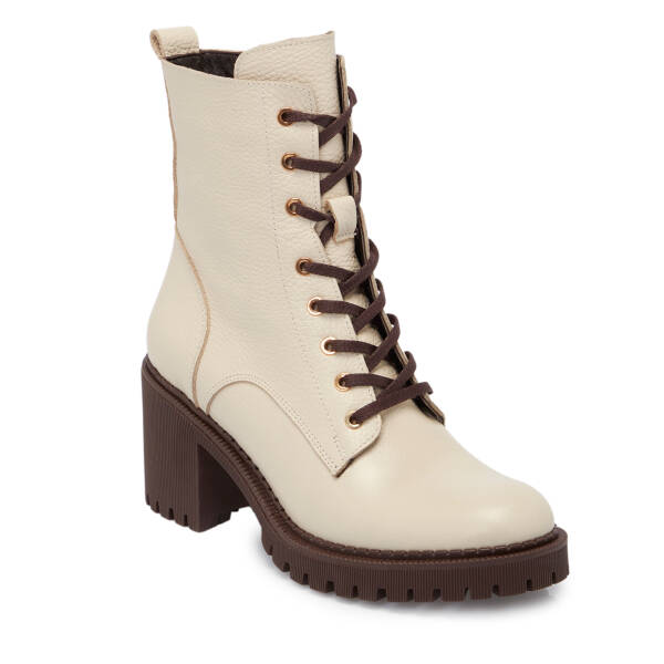 Bej Deri Kadın Bot - K25K1BT68327-B19 - 1