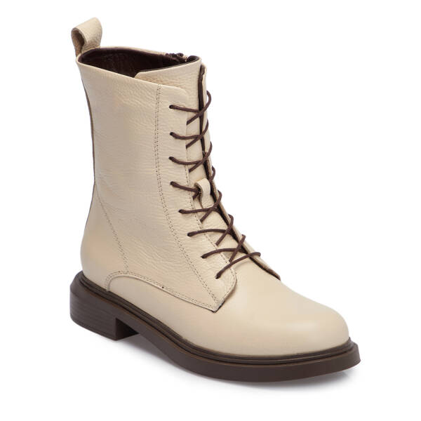 Bej Deri Kadın Bot - K25K1BT68346-B19 - 1