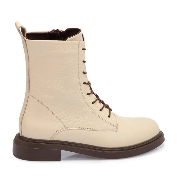 Bej Deri Kadın Bot - K25K1BT68346-B19 - 3