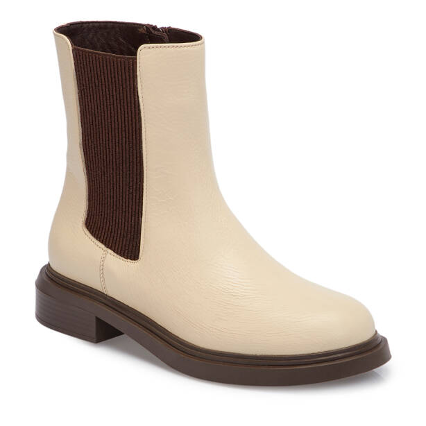 Bej Deri Kadın Bot - K25K1BT68347-B19 - 1