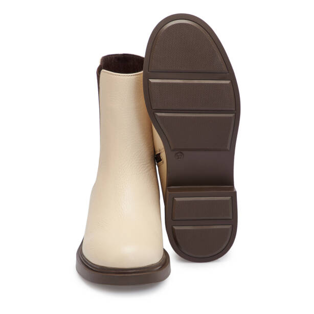 Bej Deri Kadın Bot - K25K1BT68347-B19 - 4