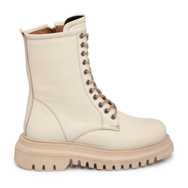 Bej Hakiki Deri Kadın Bot - K25K1BT68507-A25 - Tergan