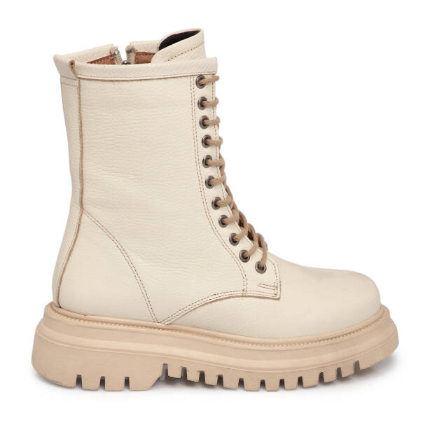 Bej Hakiki Deri Kadın Bot - K25K1BT68511-A25 - Tergan