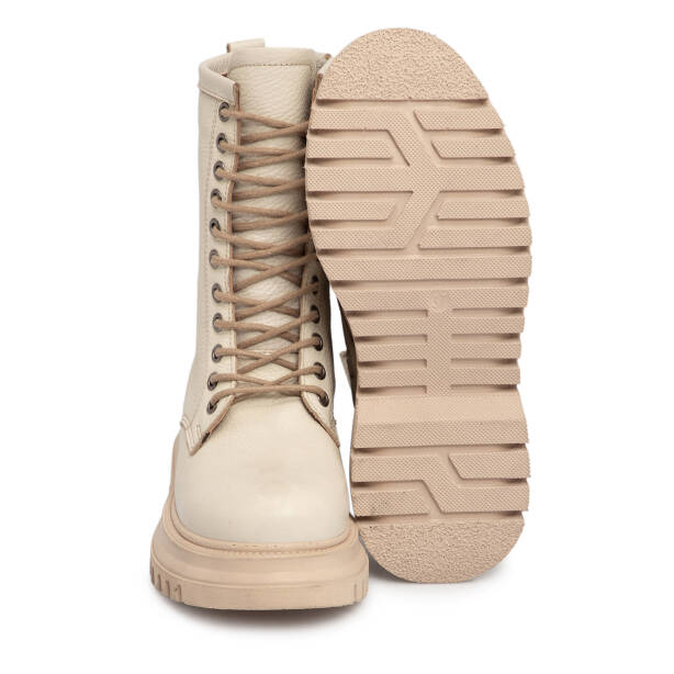 Bej Hakiki Deri Kadın Bot - K25K1BT68511-A25 - Tergan