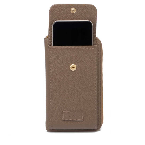 Bej Deri Kadın Çapraz Askılı Çanta - S23K1BC05810-B73 - 3