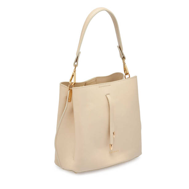 Bej Deri Kadın Çapraz Askılı Çanta - S24K1BC80285-E94 - 2