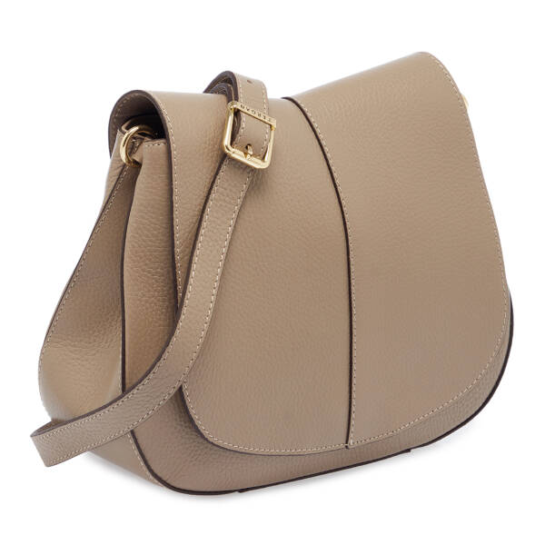 Bej Deri Kadın Çapraz Askılı Çanta - S25K1BC80241-S95 - 2