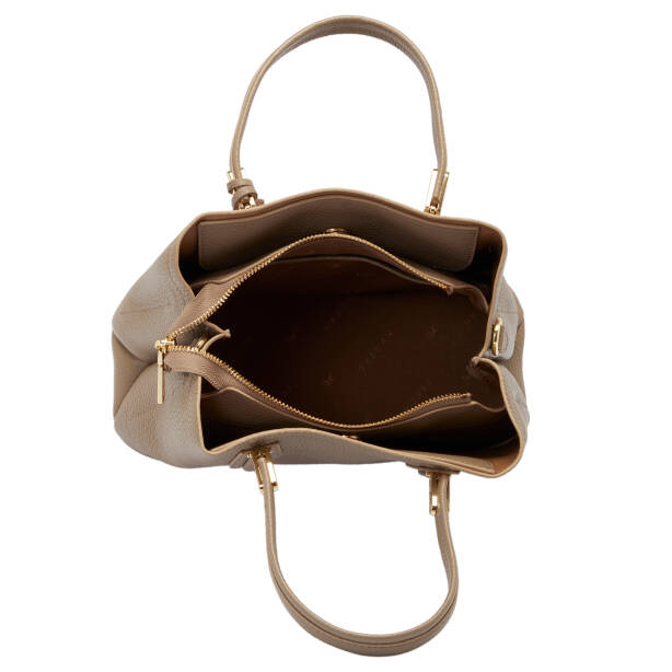 Bej Deri Kadın Çapraz Askılı Çanta - S25K1BC80440-S95 - 4