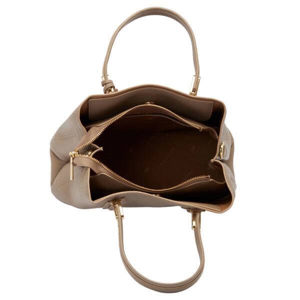 Bej Deri Kadın Çapraz Askılı Çanta - S25K1BC80440-S95 - 4