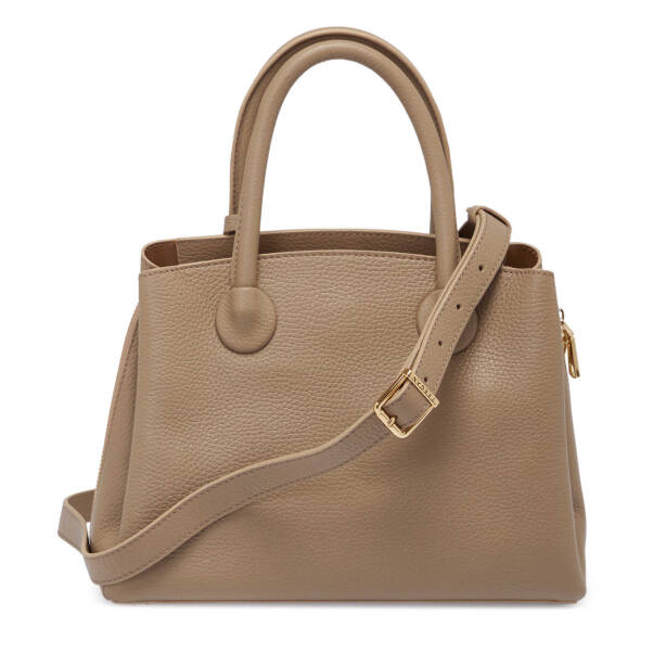 Bej Deri Kadın Çapraz Askılı Çanta - S25K1BC80441-S95 - 3