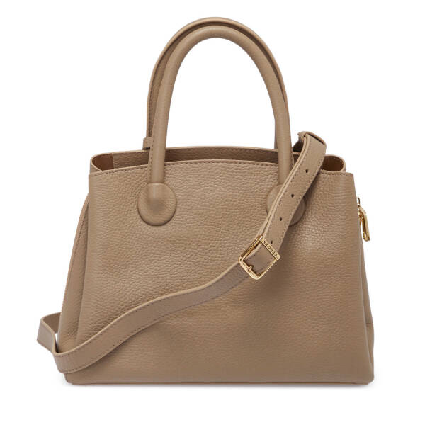 Bej Deri Kadın Çapraz Askılı Çanta - S25K1BC80441-S95 - 3