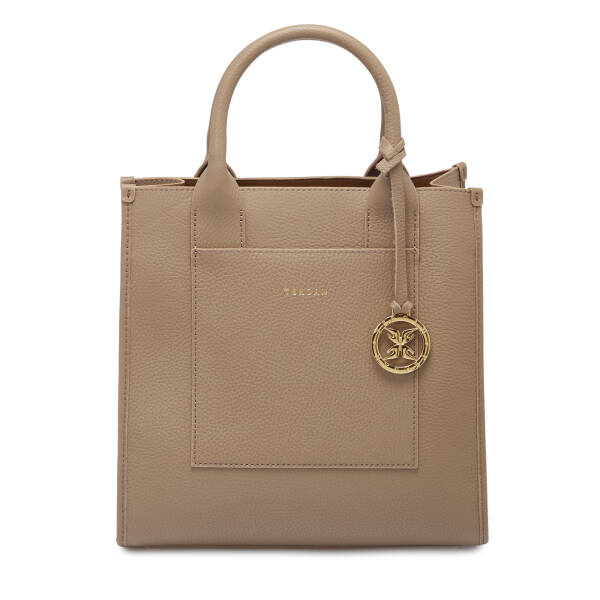 Bej Deri Kadın Çapraz Askılı Çanta - S25K1BC80488-S95 - 1