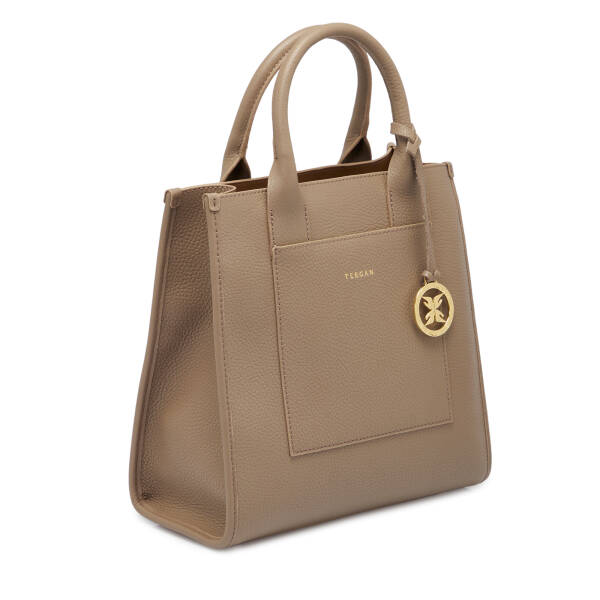 Bej Deri Kadın Çapraz Askılı Çanta - S25K1BC80488-S95 - 2