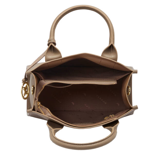 Bej Deri Kadın Çapraz Askılı Çanta - S25K1BC80488-S95 - 4