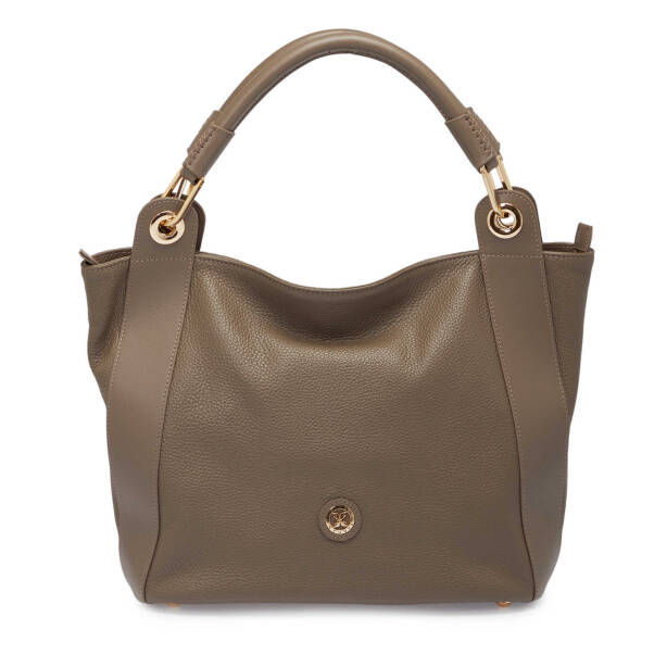 Bej Deri Kadın Çapraz Askılı Çanta - S25Y1BC77736-D5M - Tergan