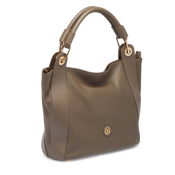 Bej Deri Kadın Çapraz Askılı Çanta - S25Y1BC77736-D5M - 2