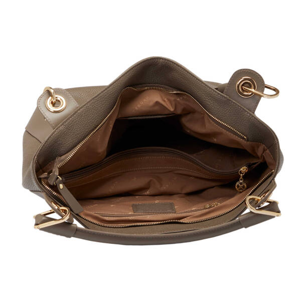 Bej Deri Kadın Çapraz Askılı Çanta - S25Y1BC77736-D5M - 4