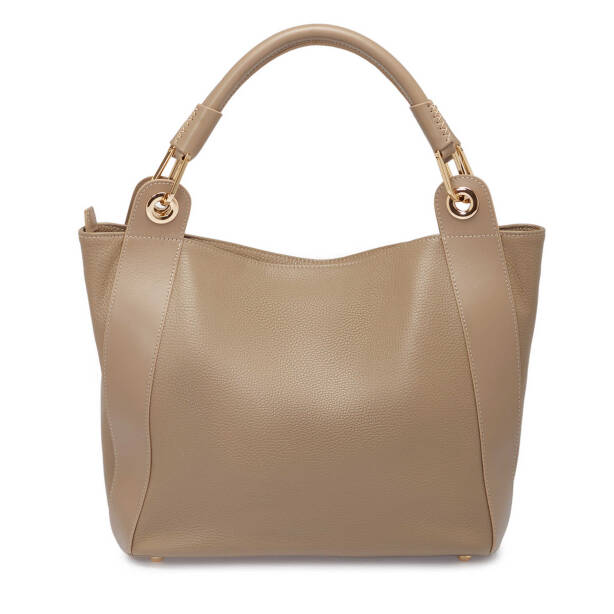 Bej Deri Kadın Çapraz Askılı Çanta - S25Y1BC77736-G3T - Tergan