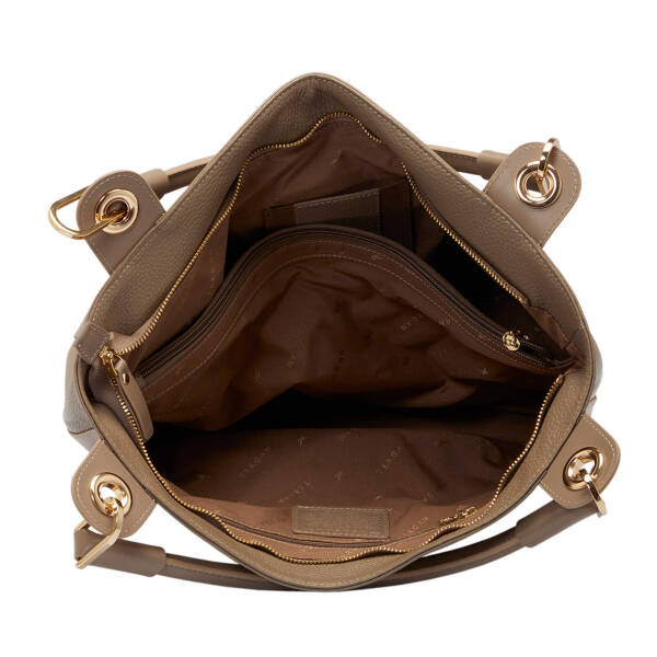 Bej Deri Kadın Çapraz Askılı Çanta - S25Y1BC77736-G3T - 4