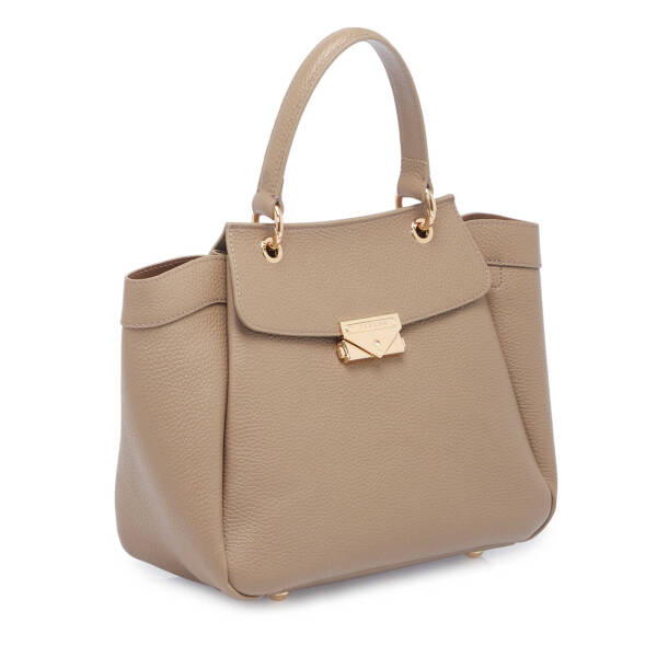 Bej Deri Kadın Çapraz Askılı Çanta - S25Y1BC80384-S95 - 2