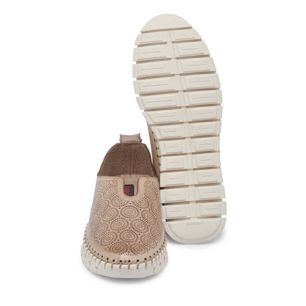 Bej Deri Kadın Casual Ayakkabı - K25I1AY68008-Q5Q - 4