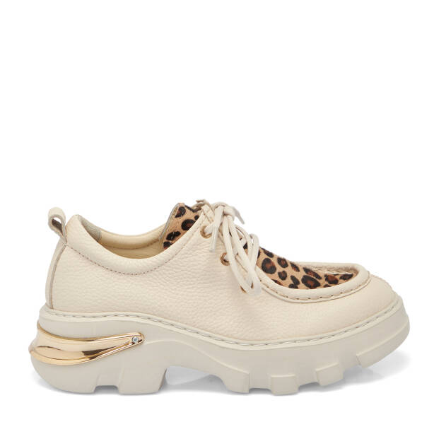 Bej Deri Kadın Casual Ayakkabı - K25S1AY68315-A25 - 3