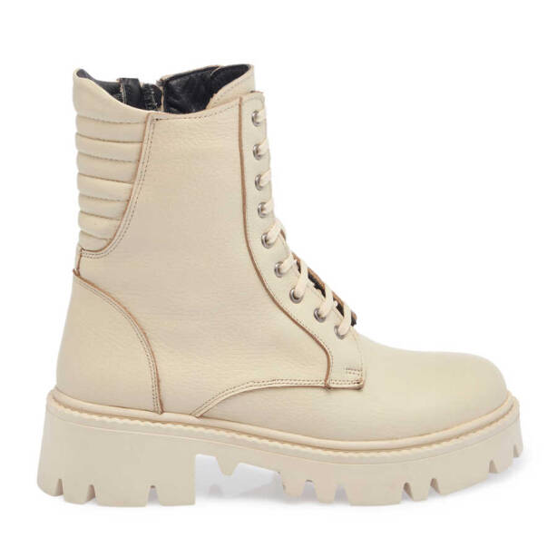 Bej Deri Kadın Casual Bot - K23K1BT66870-B19 - 3