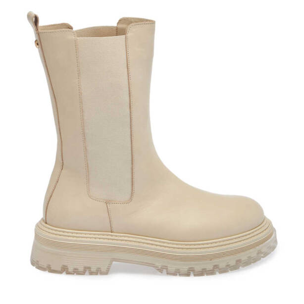 Bej Deri Kadın Casual Bot - K23K1BT66910-E94 - Tergan