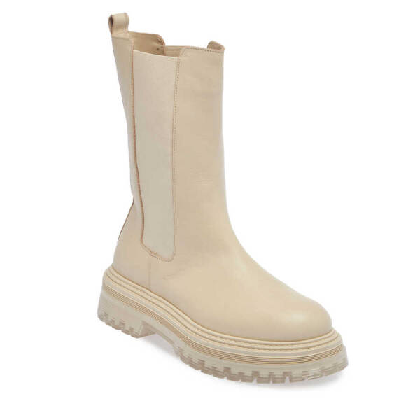 Bej Hakiki Deri Kadın Casual Bot - K23K1BT66910-E94 - 1