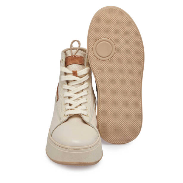 Bej Deri Kadın Casual Bot - K23K1BT66916-B19 - Tergan