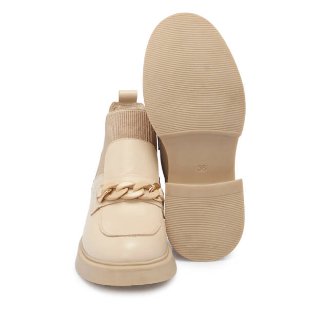 Bej Deri Kadın Casual Bot - K24K1BT67504-A25 - 4