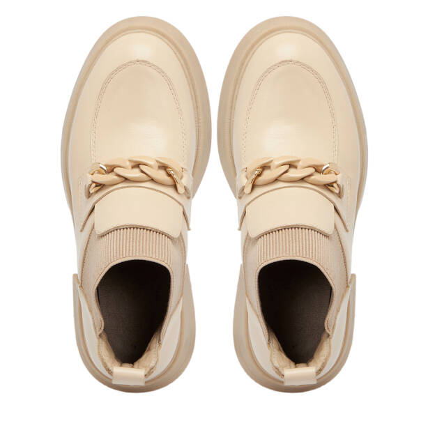 Bej Deri Kadın Casual Bot - K24K1BT67504-A25 - 5