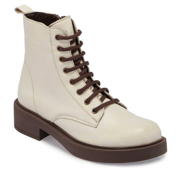 Bej Deri Kadın Casual Bot - K24K1BT67565-A25 