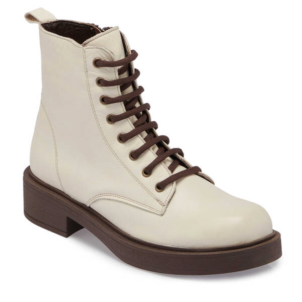 Bej Deri Kadın Casual Bot - K24K1BT67565-A25 - 1