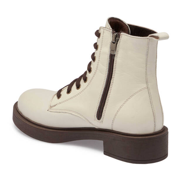 Bej Deri Kadın Casual Bot - K24K1BT67565-A25 - 2