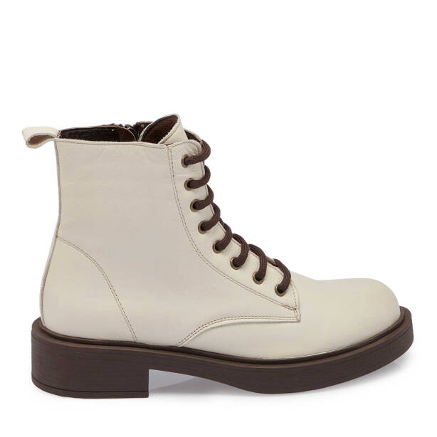 Bej Deri Kadın Casual Bot - K24K1BT67565-A25 - 3