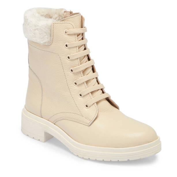 Bej Deri Kadın Casual Bot - K24K1BT67571-B19 - Tergan