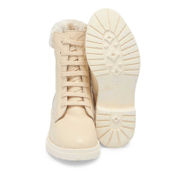 Bej Deri Kadın Casual Bot - K24K1BT67571-B19 - Tergan