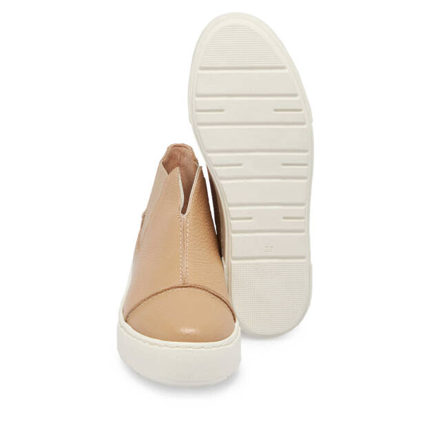 Bej Deri Kadın Casual Bot - K24K1BT67577-T8Z - Tergan