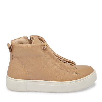 Bej Deri Kadın Casual Bot - K24K1BT67578-T8Z - 3