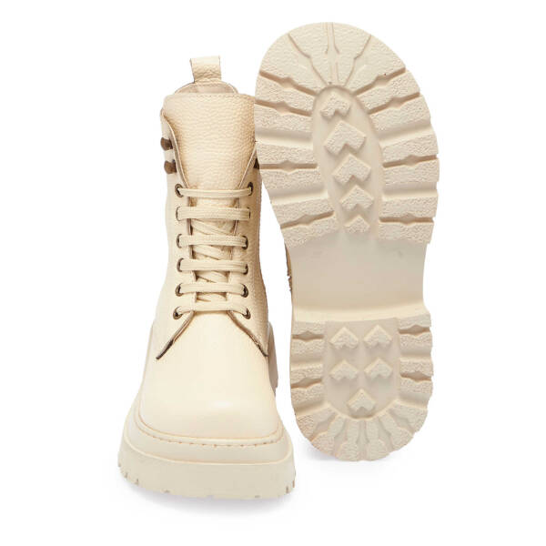 Bej Deri Kadın Casual Bot - K24K1BT67583-B19 - 4