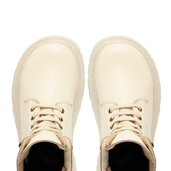 Bej Deri Kadın Casual Bot - K24K1BT67583-B19 - 5