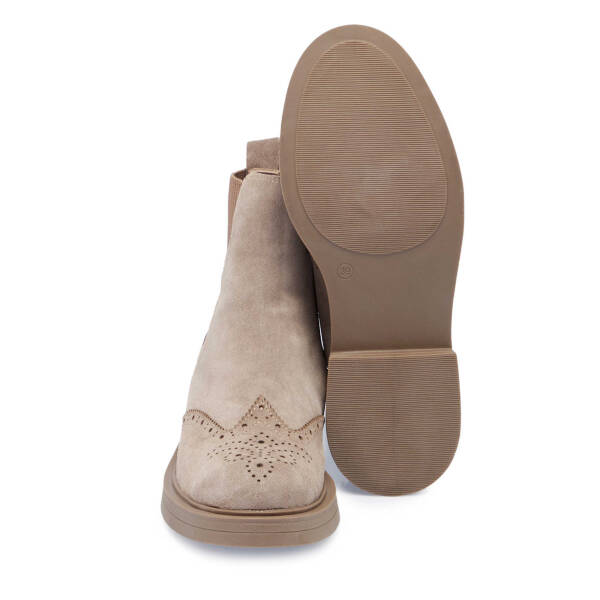 Bej Deri Kadın Casual Bot - K24K1BT67616-T86 - 4