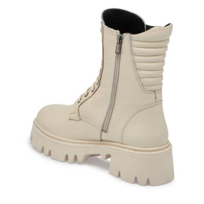  Bej Deri Kadın Casual Bot - K24K1BT67621-B19 - 2