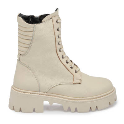  Bej Deri Kadın Casual Bot - K24K1BT67621-B19 - 3